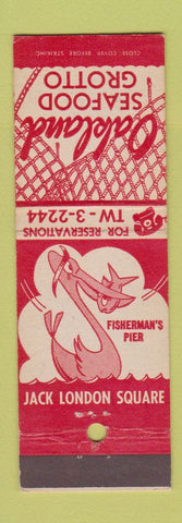 Matchbook Cover - Oakland Seafood Grotto CA