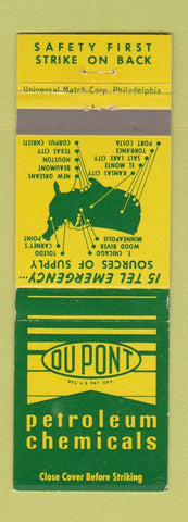 Matchbook Cover - DuPont Petroleum Chemical