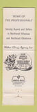 Matchbook Cover - Walter Gray Real Estate Fayetteville Gentry Springdale AR