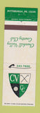 Matchbook Cover - Churchill Valley Country Club Pittsburgh PA