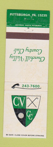 Matchbook Cover - Churchill Valley Country Club Pittsburgh PA