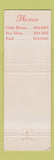 Matchbook Cover - Bay City Country cLub
