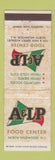 Matchbook Cover - A&LP Food Center North Wildwood NJ