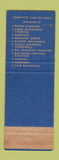 Matchbook Cover - Butler Steel Buildings Chico CA Butte Steel