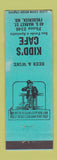 Matchbook Cover - Kidd's Cafe Frederick MD WEAR