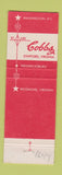 Matchbook Cover - Cobb's Restaurant Stafford VA