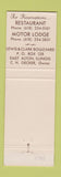 Matchbook Cover - Lewis and Clark Motor Lodge Restuarant East Alton IL