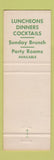 Matchbook Cover - Eastbrook Milwaukee WI restaurant