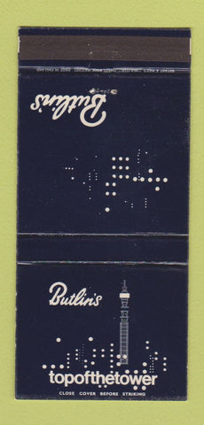 Matchbook Cover - Butlin's Top of the Tower UK England 30 Strike