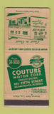 Matchbook Cover - Couture Motors Miami Beach FL Car Rental 30 Strike