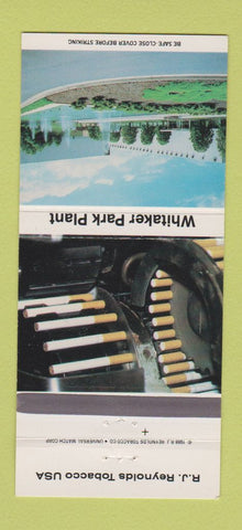 Matchbook Cover - Whitaker Park Plant RJ Reynolds 30 Strike
