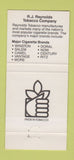 Matchbook Cover - Whitaker Park Plant RJ Reynolds 30 Strike