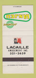 Matchbook Cover - Lanjeu Lacaille Amusement Canada 30 Strike