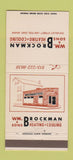 Matchbook Cover - WM Brockman Heating Cooling Dayton OH 30 Strike