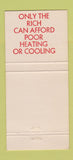 Matchbook Cover - WM Brockman Heating Cooling Dayton OH 30 Strike
