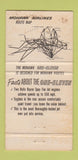 Matchbook Cover - Mohawk Airlines 30 Strike