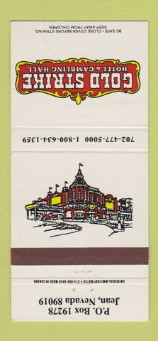 Matchbook Cover - Gold Strike Hotel Casino Jean NV 30 Strike