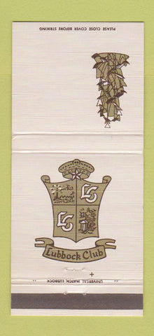 Matchbook Cover - Lubbock Club TX 30 Strike