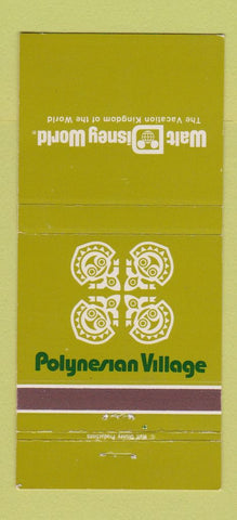 Matchbook Cover - Walt Disney World Polynesian Village 30 Strike