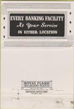 Matchbook Cover - Jackson City Bank Trust MI 40 Strike