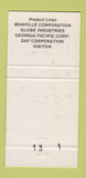 Matchbook Cover - Quality Building Supply Chicago IL 30 Strike