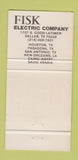 Matchbook Cover - Fish Electric Dallas TX 30 Strike