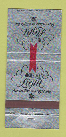 Matchbook Cover - Michelob Light Beer WEAR 30 Strike