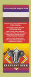 Matchbook Cover - Elephant Beer South Africa