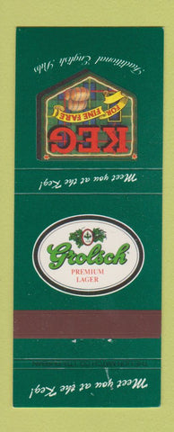 Matchbook Cover - Grolsch Beer Keg Fine Fare