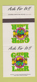 Matchbook Cover - Gator Lager Beer Orlando FL 30 Strike
