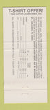 Matchbook Cover - Gator Lager Beer Orlando FL 30 Strike