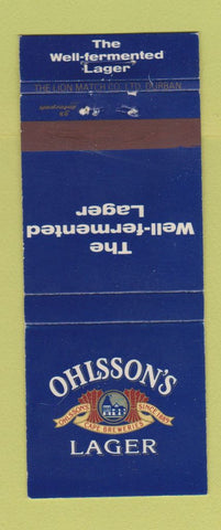 Matchbook Cover - Ohlsson's Lager Beer South Africa