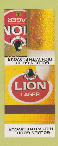 Matchbook Cover - Lion Lager Beer South Africa #1