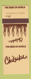 Matchbook Cover - Chibuku Beer South Africa SAMPLE