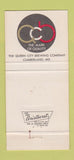 Matchbook Cover - Old German Lager Beer Cumberland MD 30 Strike
