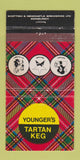 Matchbook Cover - Younger's Tartan Keg Beer Edinburgh 30 Strike