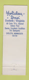 Matchbook Cover - Lord Stanley Restaurant Hockey Eveleth MN
