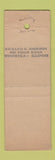 Matchbook Cover - Hewitt Metals Detroit MI Windsor ON feature WEAR