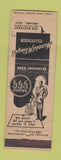 Matchbook Cover - Harold Siegel Men's Clothes Oakland CA WEAR