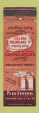 Matchbook Cover - Park Central Hotel New York City