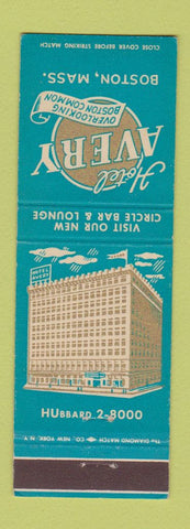 Matchbook Cover - Hotel Avery Boston MA