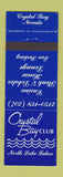 Matchbook Cover - Crystal Bay Club NV