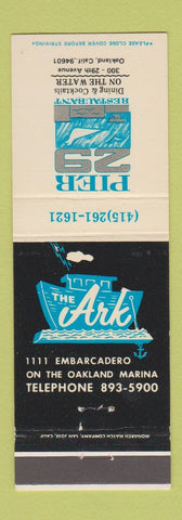 Matchbook Cover - Pier 29 The Ark Restaurant Oakland CA