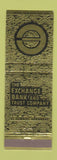 Matchbook Cover - Exchange Bank and Trust El Dorado AR