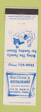 Matchbook Cover - Carldon's Restaurant Nazareth PA