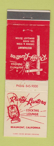 Matchbook Cover - Rusty Lantern Beaumont CA