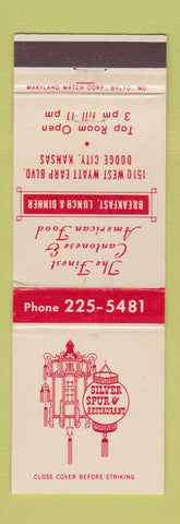 Matchbook Cover - Silver Spur Restaurant Dodge City KS
