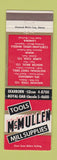 Matchbook Cover - McMullen Tools Dearborn Royal Oak MI