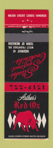 Matchbook Cover - Arthur's Red Ox Menasha WI