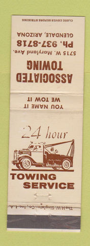 Matchbook Cover - Associated Towing Glendale AZ